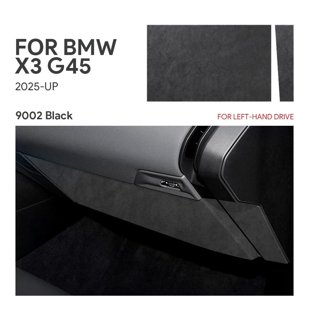 Interior Sticker for BMW X3 G48 G45 2025 2026 Italy Suede Anti-Dirty Glove Box Trim Cover