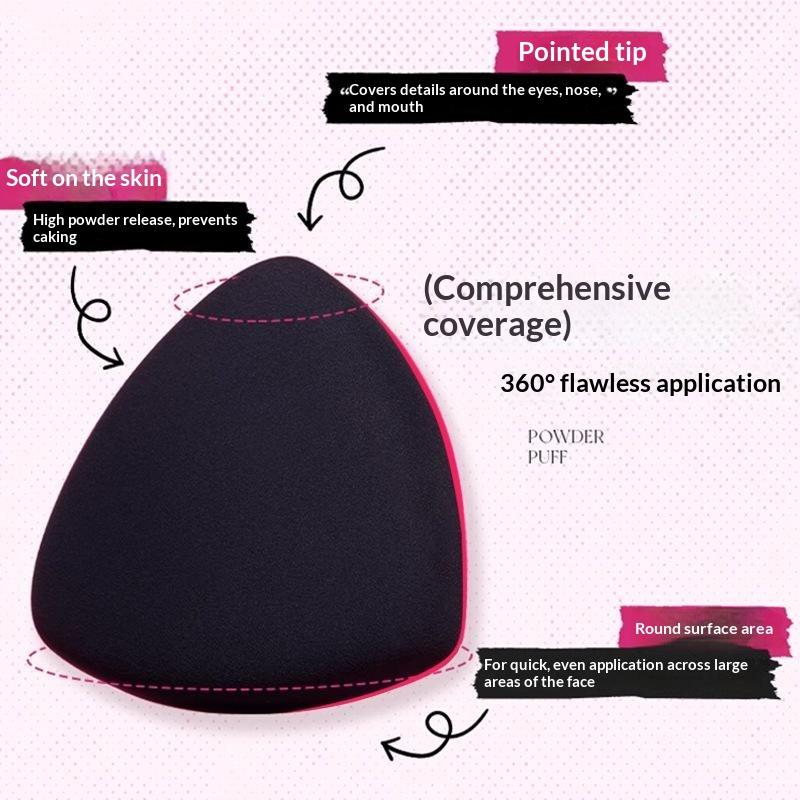 3Pcs Love Makeup Powder Puff Set No Powder Waste No Streaks Perfect For Daily Face Beauty Makeup Not Eating Rice Noodles
