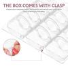 12Pcs Mini Dessert Cake Box Macaron Cake Container Transparent Cupcake Pastry Baking Packaging Boxes Wedding Party Supplies