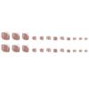 Square Head Fake Toenails Wearable Manicure Foot Nail Tips Detachable Press On Nails  Girl