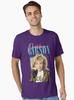 Vanessa Paradis Debbie 80er Jahre Stil Gibson Ästhetik Basic T-Shirt