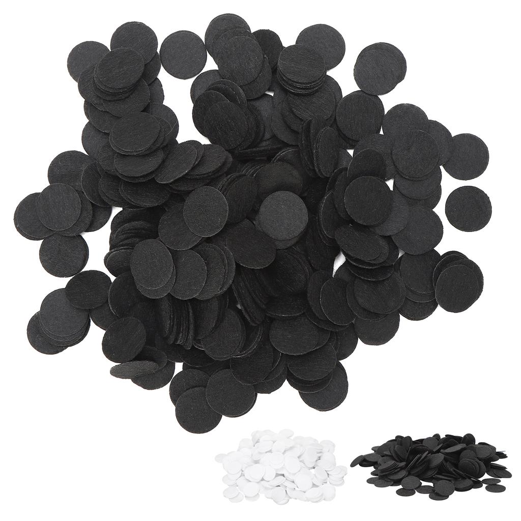 500Pcs Nonwoven Round Piece DIY Felt Crafts Cloth Flake Accessories Chip Hair Decoration 25mm