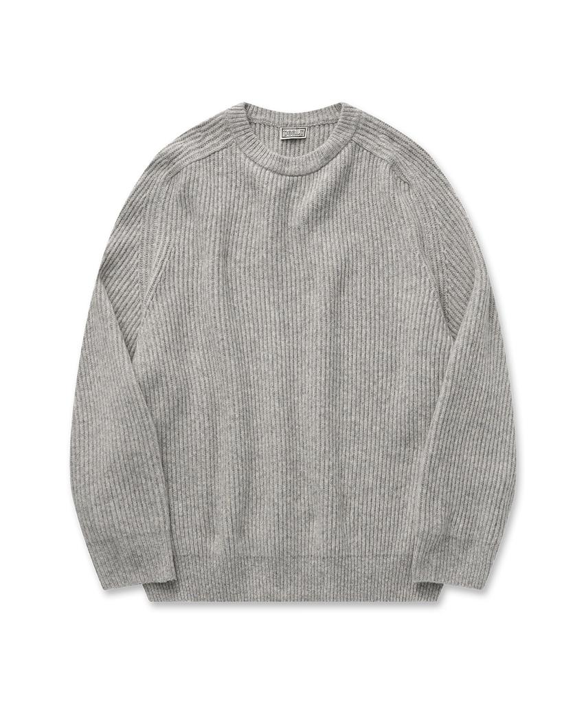 Pilpeu Basic Crewneck Knit 32(Light Gray)