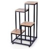 Metal Flower Stand 4-Tier, Tiered Stand for Pots, Plants, and Flowers