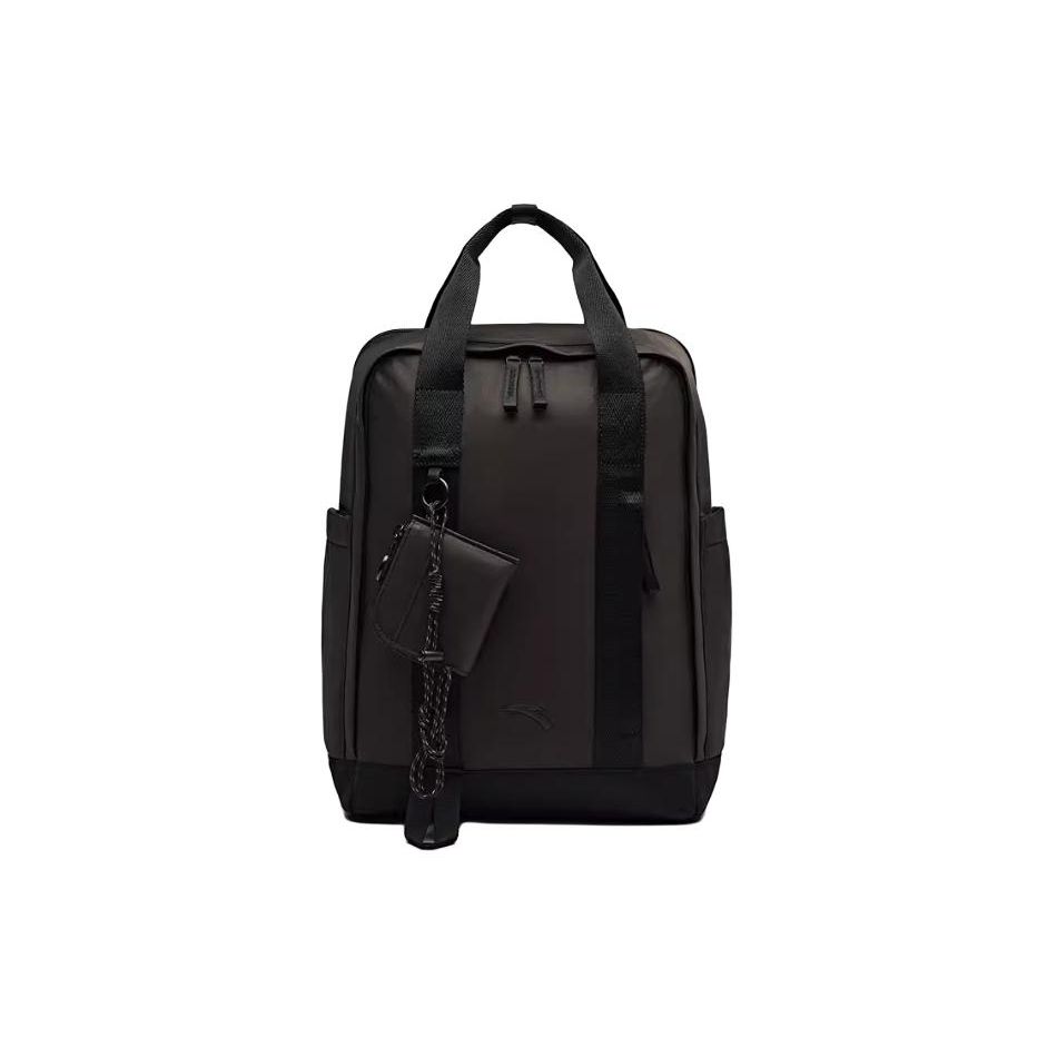 Anta Casual Simple Versatile Fabric Backpack Unisex Backpacks Dark-Gray 192427158-1 Dark Gray