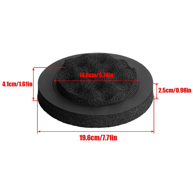 4Pcs 6.5 Inch Car Universal Speaker Ring Soundproof Cotton, Enhance The Sound Effect