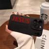 Slogan Pattern Matte Silicone Phone Case For iPhone 17 16 15 14 13 12 11 Pro Max Air XS X XR 7 8 Plus 16E Soft Shockproof Cover