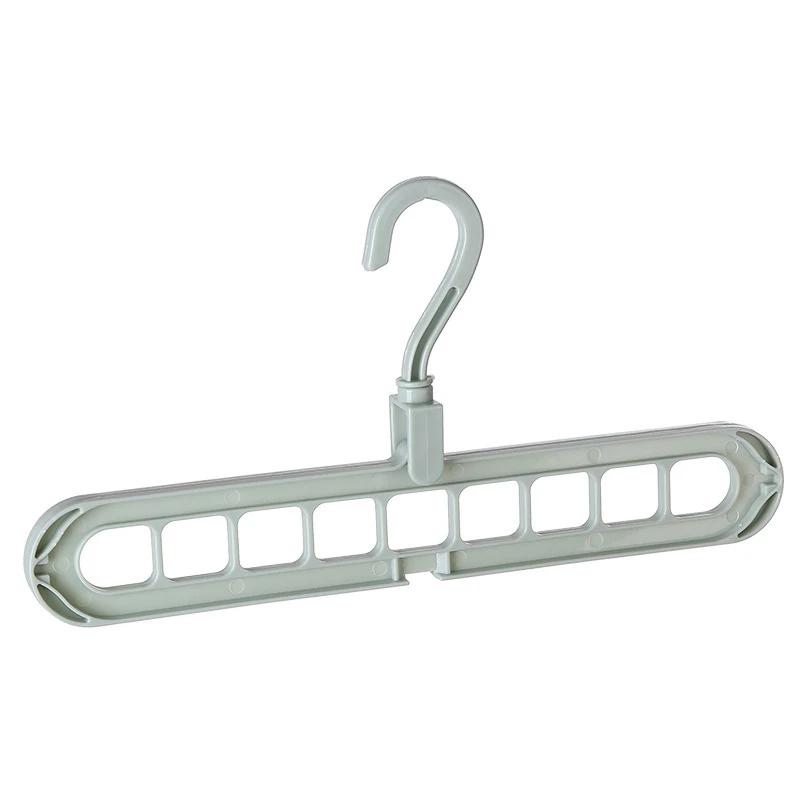 9-hole Clothes Hanger Organizer Space Saving Hanger Multi-function Folding Magic Hanger Drying Racks Scarf Clothes Storage