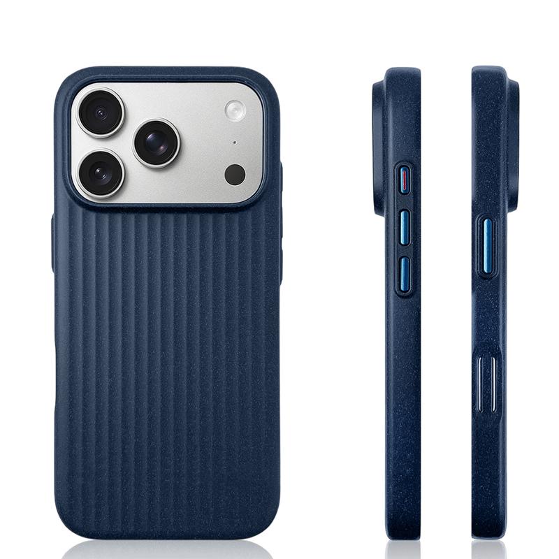 High End Matte Luggage Striped Magnetic Hard Case for IPhone 17 Pro Max 16 15 14 for Magsafe Wireless Charge Shockproof Cover