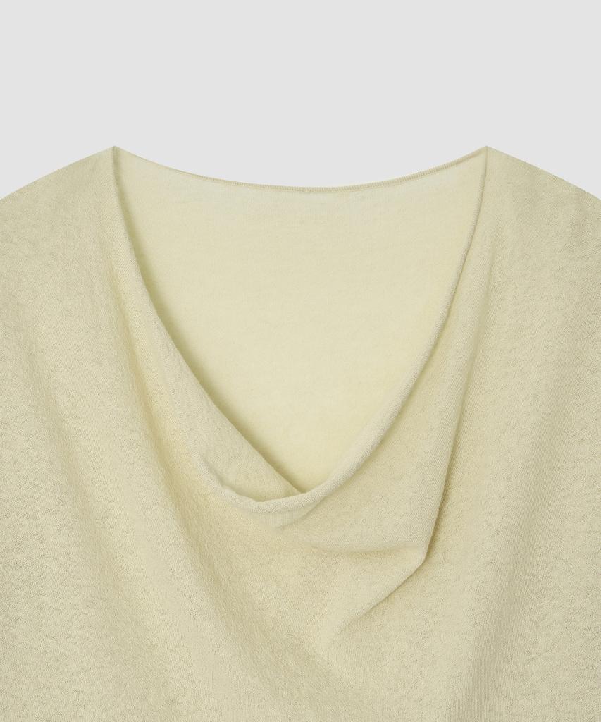 Deolil Low Drape Summer Knit_Beige