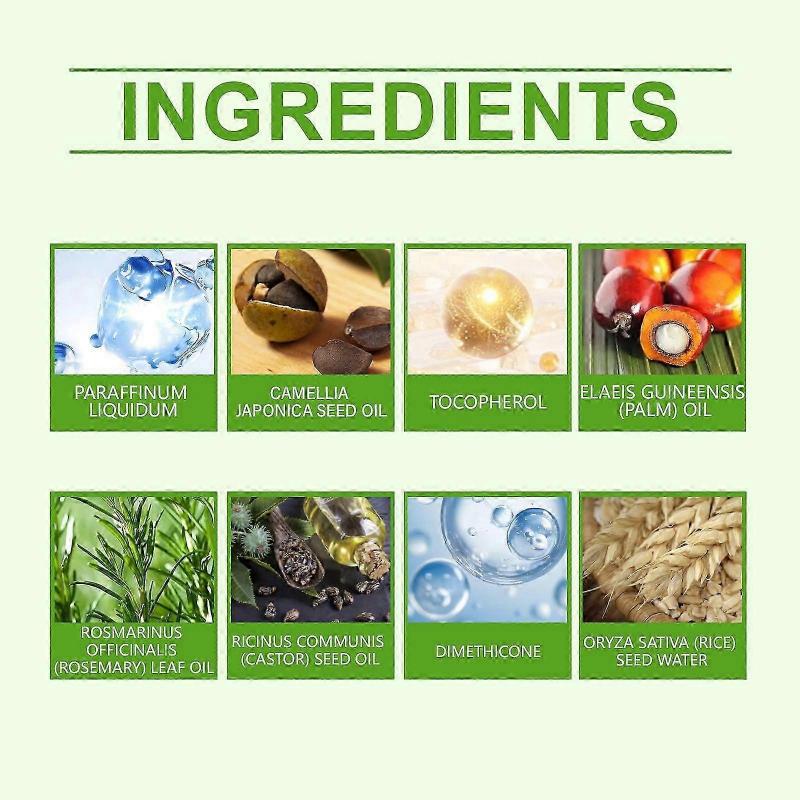 Deep Moisturizing Hair Growth Spray with Rosemary & Castor Oil  Thickening, Nourishing, and Scalp Revitalizer for Fuller, Shinier Hair  60ml