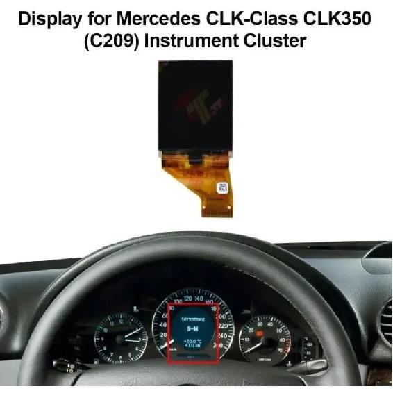 Dashbaord Display for Mercedes E-Class E320 E350 E500 E55 E63 W211 CLK-Class W209 CLS-Class W219 Instrument Cluster Pixel Repair