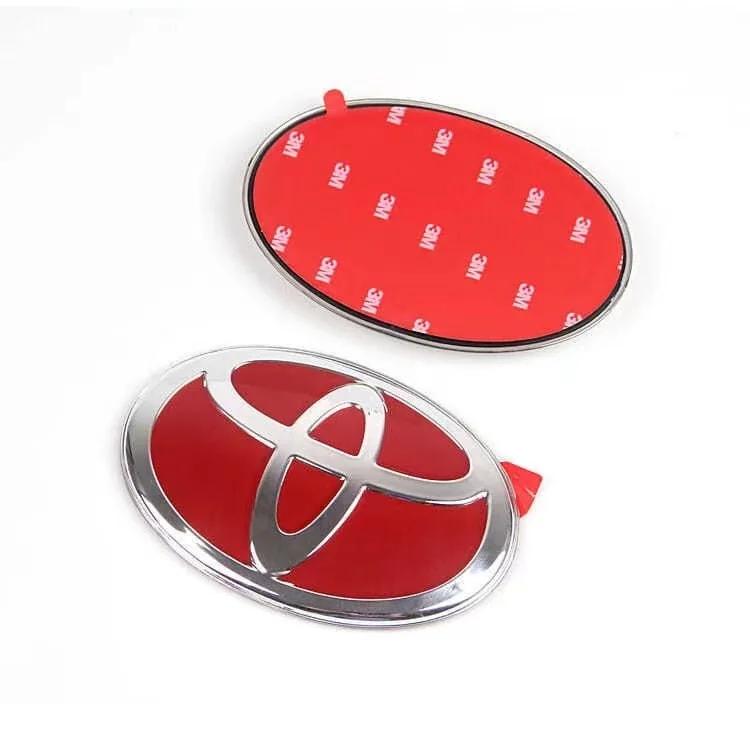 Emblema de Logo de Coche 3D para Toyota Corolla Camry RAV4 Hilux CHR Highlander Yaris Vios Alphard Prado Reiz Wish, Parrilla Delantera y Capó