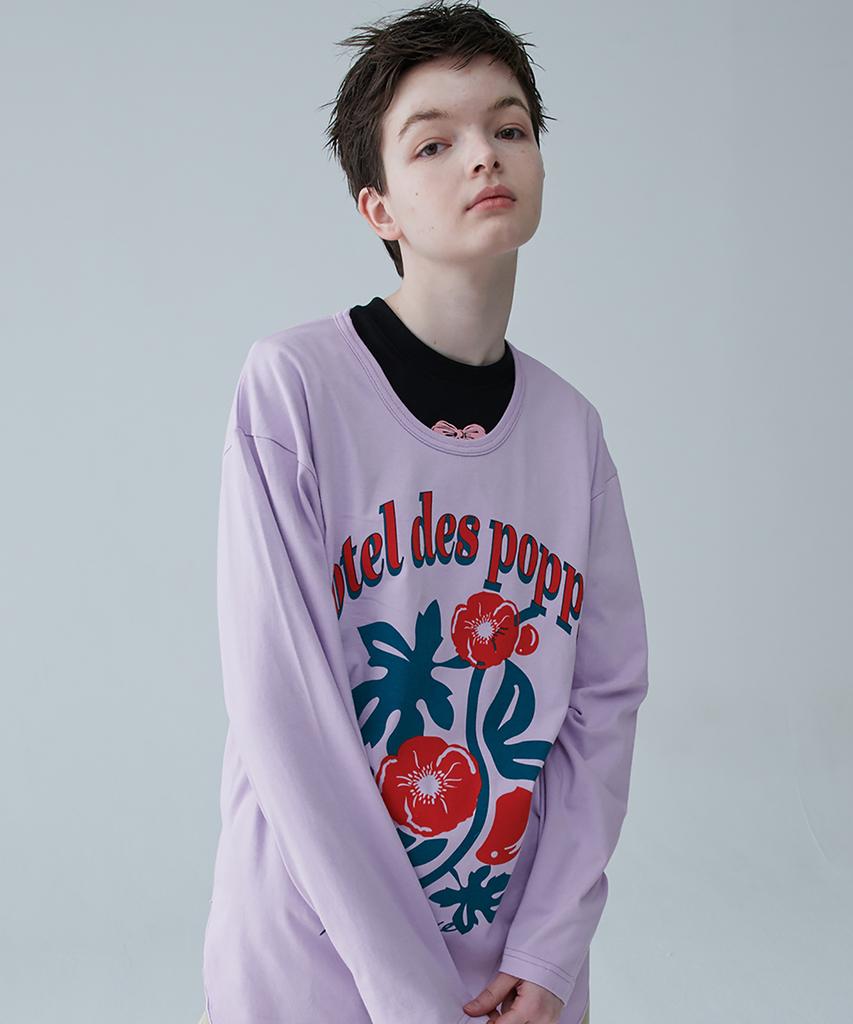 MIMICAWE Poppy Runner Long Sleeve T-Shirt / Purple