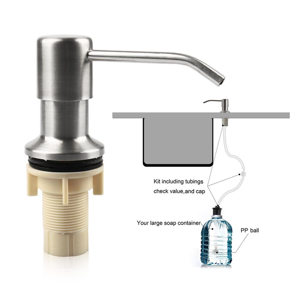 2020 DIY Soap Dispenser Pump & 47" Extension Tube Kit Fits Kitchen Sink Dishing 2020 DIY Soap Dispenser Pump & 47" Extension Tube Kit Fits Kitchen Sink Dishing