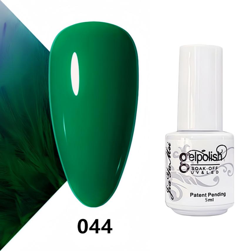GELPOLISH Nail Art Set: Base, Top Coat, Transparent & White Gel Polishes