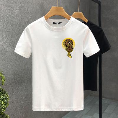 Luxe Design Coole 100% Katoen Hoge Kwaliteit Print Koppel T-shirts Zomer Harajuku Voor Mannen/Vrouwen T-shirt met Korte Mouwen Aziatische Maat