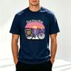 Dali Erhai Ride Sunset Bicycle Graphic Print T Shirt Unisex Unisex 100 Cotton Short Sleeve Casual Outdoor Cycling Travel Tee