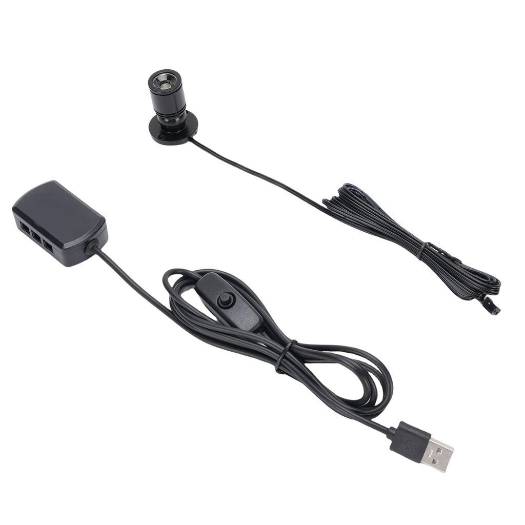 6 Stück USB Mini-Spotlights 360 Grad drehbar Schmuckvitrinen-Ausstellungsleuchten Aluminiumlegierung Vitrinenleuchten für