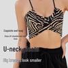 Laihushui Leopard Print Fixed Cup Sports Bra