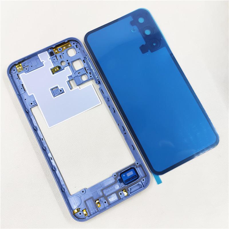 Scocca Completa Per Samsung Galaxy A15 4G SM-A155F Telaio Centrale + Cover Posteriore Batteria Cover Posteriore Con Lente Fotocamera Sostituzione