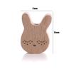 10Pcs Natural Beech Wooden Beads Cat Heart Butterfly Rainbow Cat Teethers Beads for Baby Necklace Pacifier Chain Crafts Jewelry
