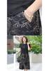 Stylish Chiffon Summer Dress for Middle-Aged & Elderly Women - Short Sleeve, Waist-Cinching Design