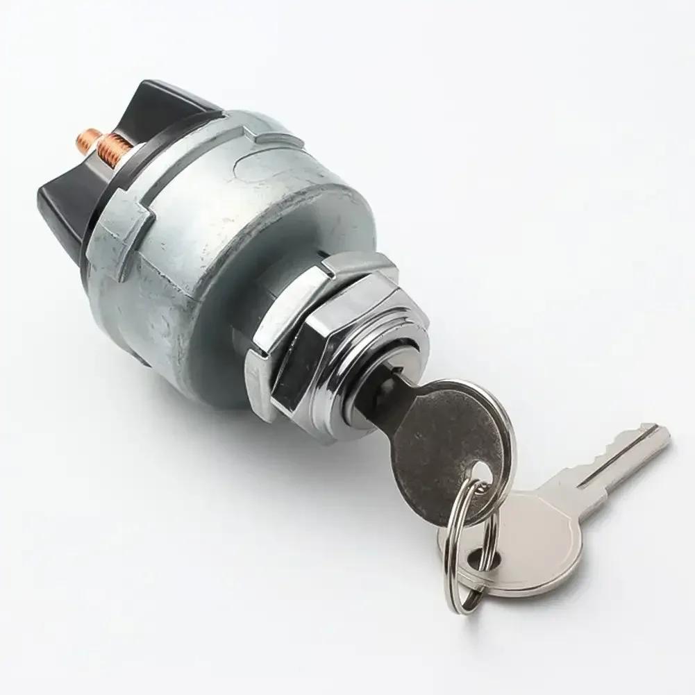 4-pozycyjny uniwersalny kluczyk zapłonowy samochodowy z kluczykami 12 V, Acc/Off/IGN, Start do ciągnika, wózka widłowego, tuningu ciężarówek, samochodów ciężarowych i narzędzi