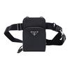 Prada Saffiano Leather Shoulder Crossbody Waist Bag Men bags Black 2ZH126-053-F0002