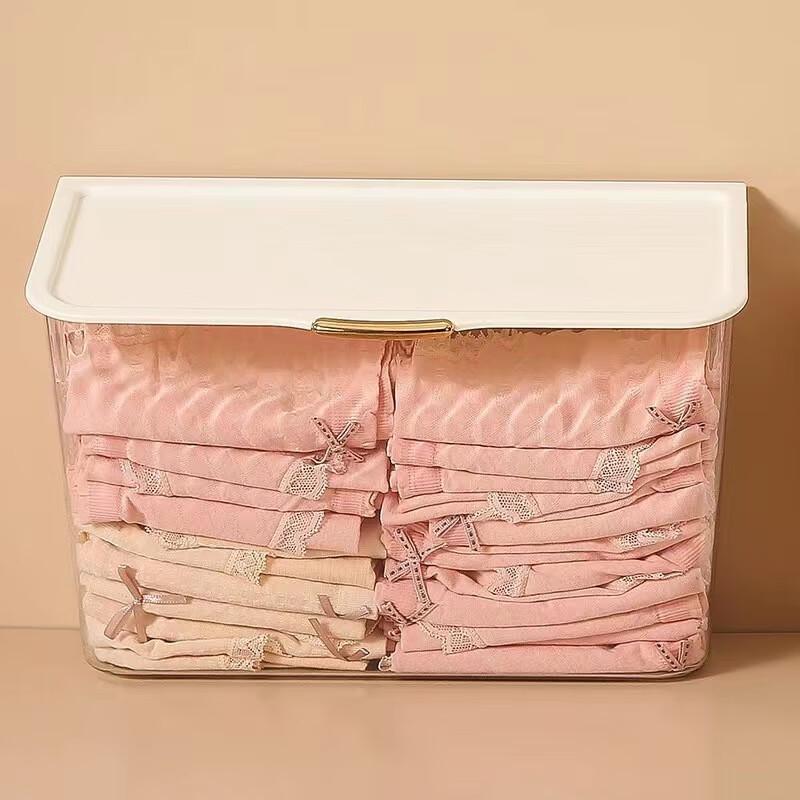 

Wall-Mounted Waterproof Storage Basket with Lid