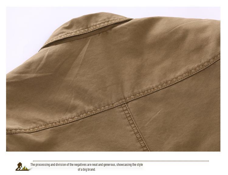 Cross-Border Men's Cotton Casual Jacket: Trendy Autumn/Spring Fashion Suit