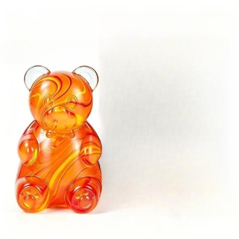 Farbiger Gummibärchen Quetschspielzeug Waschbar Tragbar Stressabbau Jelly Bear Fidget Squishy Spielzeug Sensorische Entspannung Geschenk