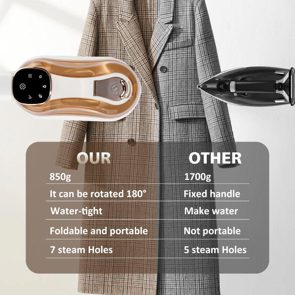 Wet Dry Ironing Electric Steam Iron Small Size Handheld Steam Iron Shirt Ironing Machine  Home Use