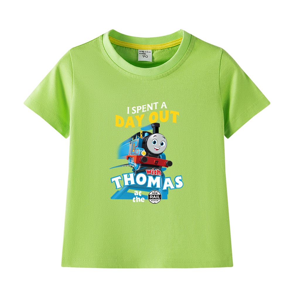 Boys' Pure Cotton Short-Sleeve Summer T-Shirt, 2022 New Children's Lightweight Half-Sleeve Top