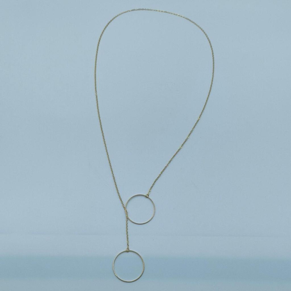 Heißverkaufendes Europäisches & Amerikanisches Mode Y-Halskette: Großes Kreis-Lasso-Design für Damen
