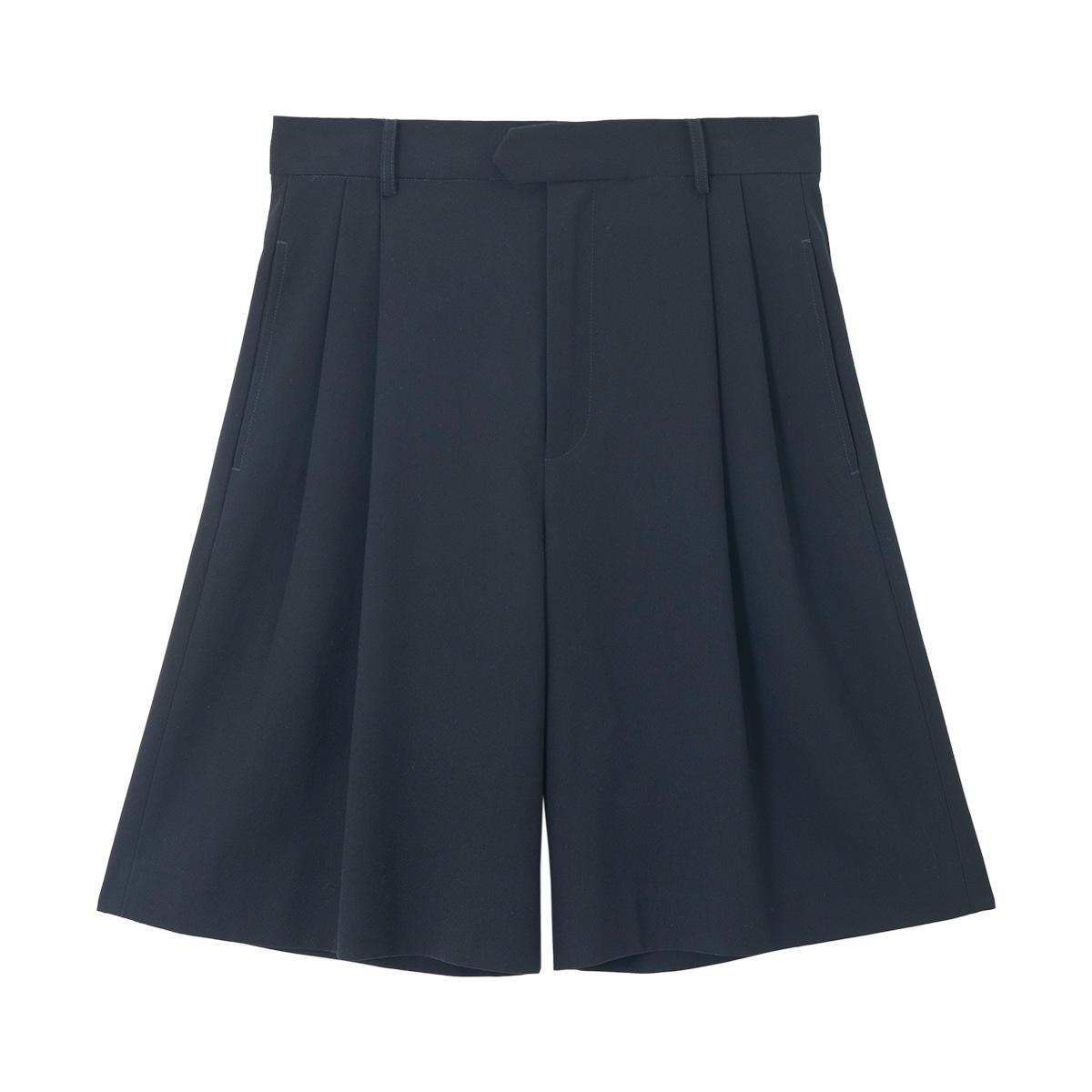 

COLNE Women s Spring Mid-Length Wool Pants - Comfortable, Casual, Straight Drape, C6077 Small темно-синий