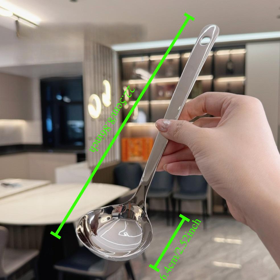 

BEPAN 1PC Stainless Steel Strainers Spoon Colander Hot Pot Household Long Handle Large Tableware Set Kitchen Tools Household Goods