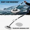 Car Wash Brush Soft Chenille Telescoping Long Handle Mop Window Cleaning Brush Scratch Proof Universal Auto Exterior Accessories