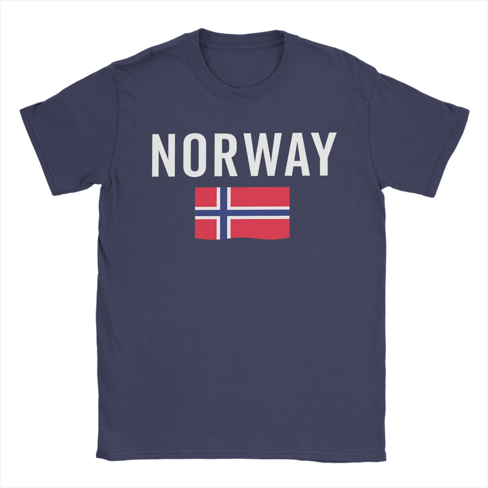 

Leisure Flag Of Norway TShirt Unisex Crewneck Cotton T Shirts Short Sleeve Tee Shirt Original Clothing 4XL