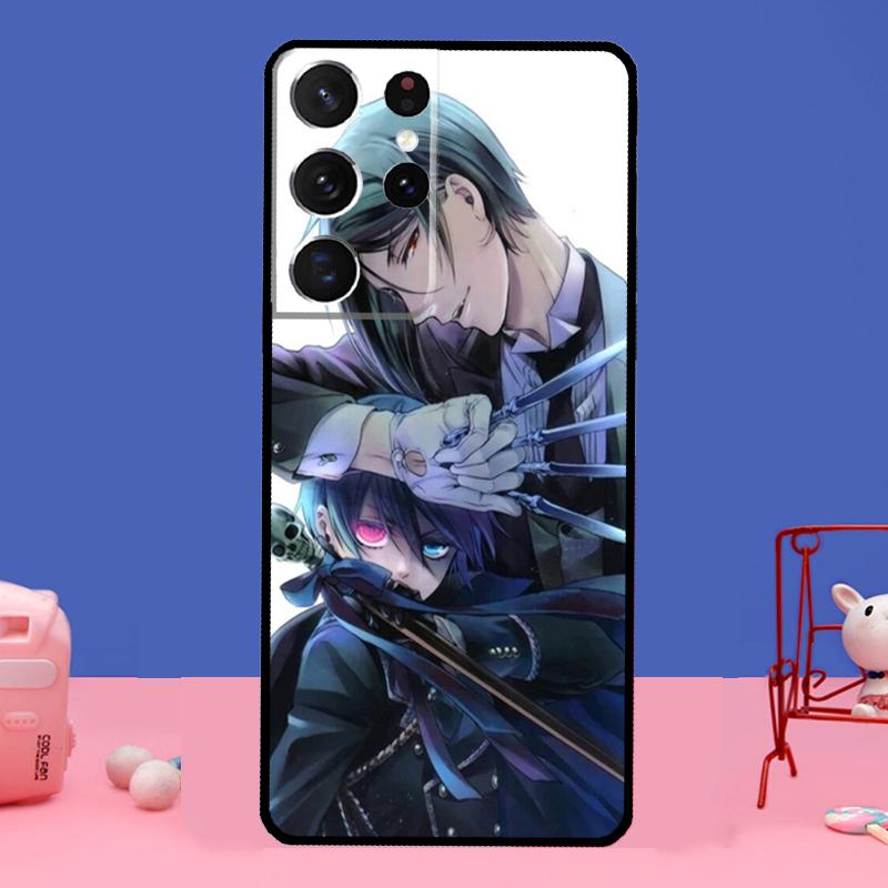 Sebastian Black Butler Kuroshitsuji For Samsung Galaxy S20 FE S21 Ultra Note 20 S8 S9 S10 Note 10 Plus S22 Ultra Case Cover