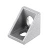 10pcs Aluminum Alloy L Shape Corner Bracket Right Angle Brace Fastener 20x20mm