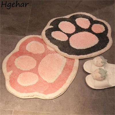 Cartoon Katzenpfote Teppich Rutschfest Wasserabsorbierend Badezimmer Schlafzimmer Bodenmatten Heimdekoration Fußpolster Niedliche Flauschige Teppiche Ins