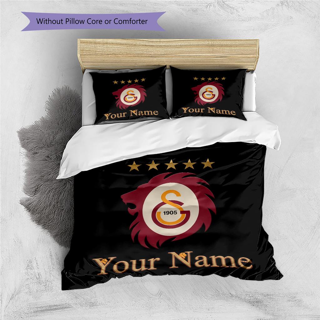 Custom Name Lion Pride Legacy Bedding,Quilt Set Quilt Cover Pillowcase Home Birthday Gift (1 * duvet cover + 2 * pillowcase, without core)