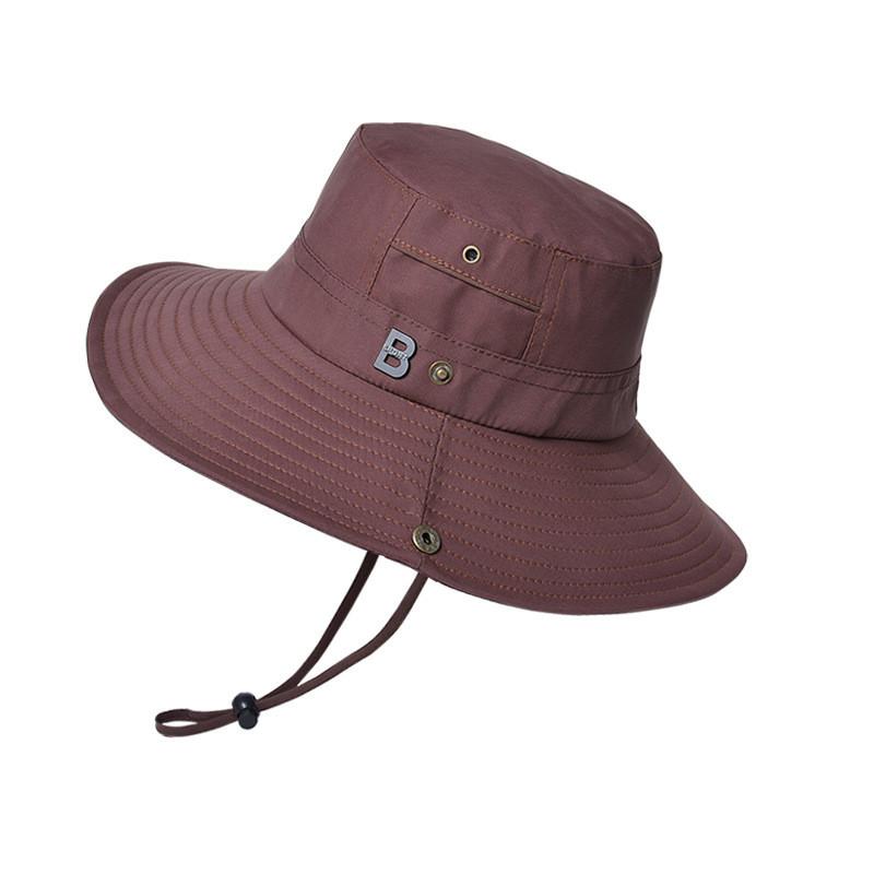 

Summer Mens Bucket Hat With Large Brim Sun Protection Breathable Nylon For Outdoor Fishing And Hiking