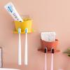 1PCS/Punch-free Razor Storage Rack Bathroom Wall Hanging Brushing Tooth Washing Toothbrush Holder Ra