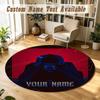 Round Rug Custom NameThe Weeknd Pattern Non Slip Carpet Home Floor Decor