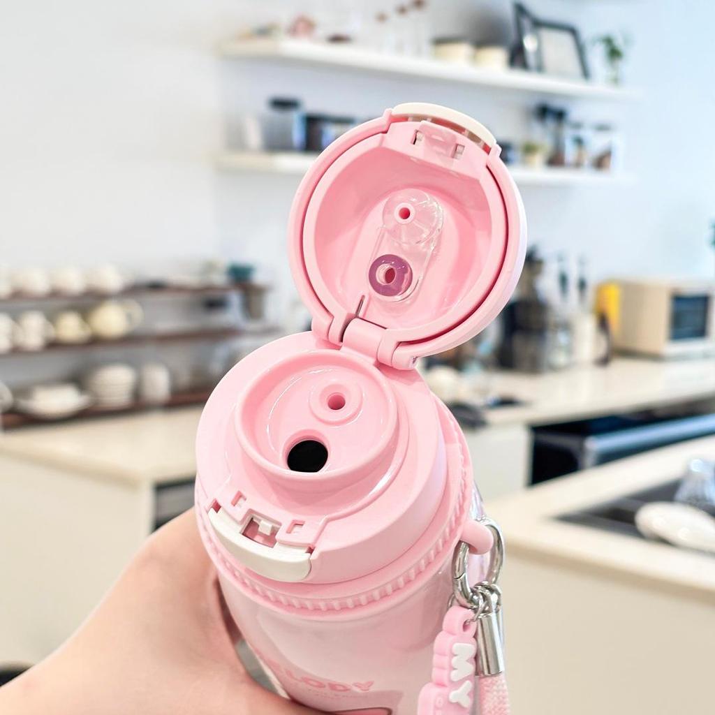 Sanrio Kids Stainless Steel Cartoon Thermos Cup - Cute, Portable, Direct Drink Design