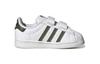 Adidas Originals Superstar Collection Low top Skateboard Shoes White Brown Green Infant And Toddler HQ4286