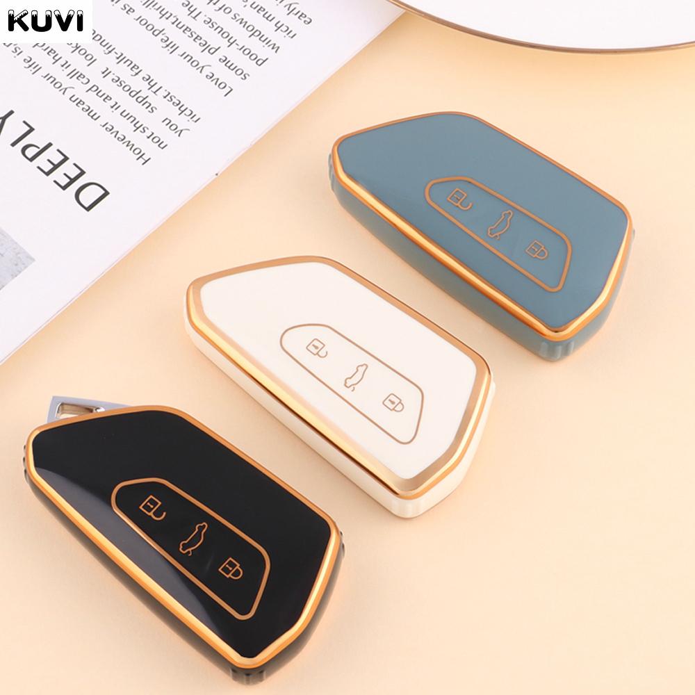 Tpu Style Car Key Case Cover Shell Fob For Volkswagen Vw Golf 8 Mk8 Id-4 Id-6 For Skoda Octavia A8 For Seat Leon Fr Mk4 Cupra