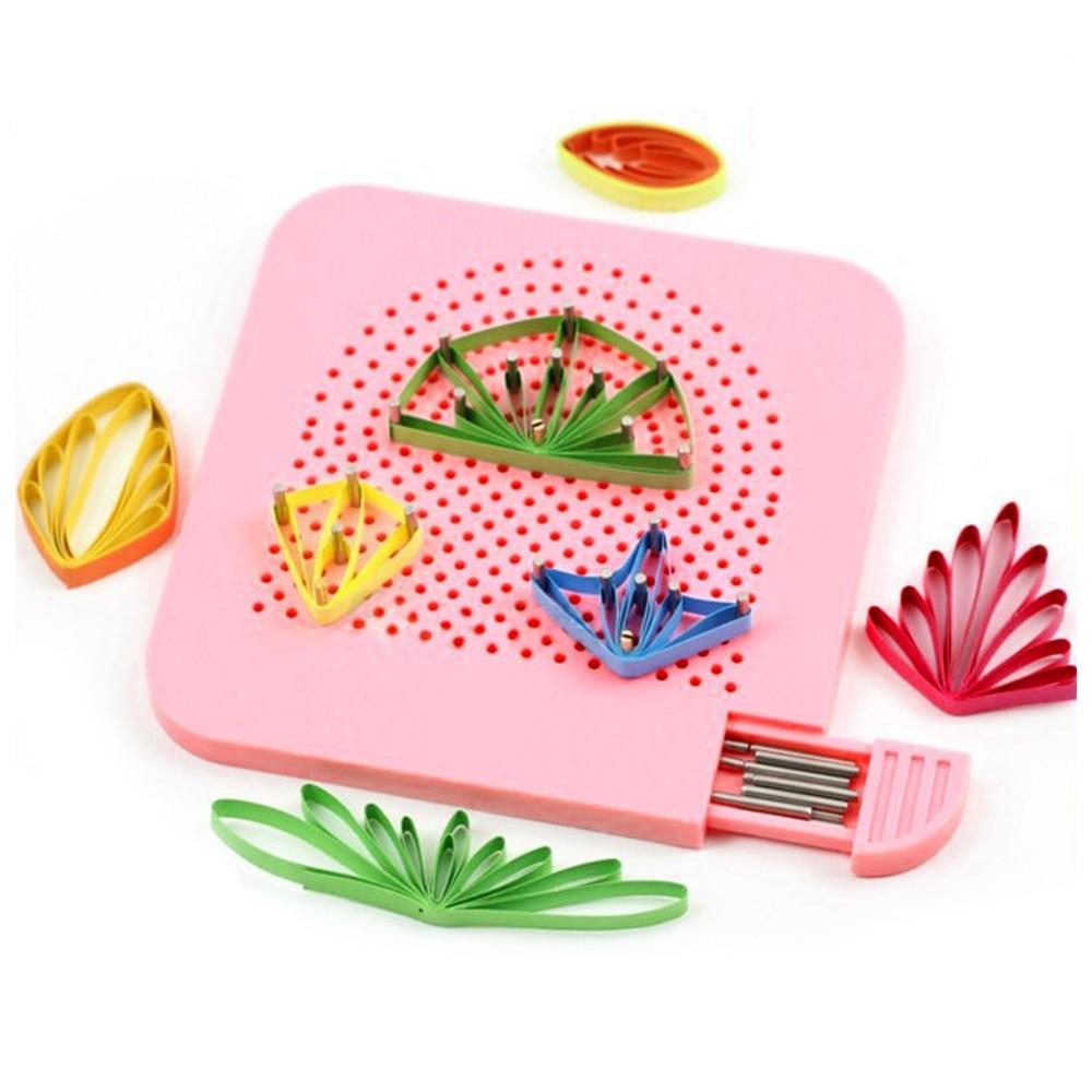 Med förvaringslåda Quilling-guidebräda Med stift Quilling-lindbräda Konstnärlig tråd-jigg-kit